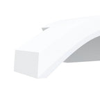 Applique per Esterni con LED 2 pz Bianche Alluminio Pressofuso