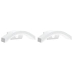 Applique con LED e Sensore 2 pz Bianche in Alluminio Pressofuso