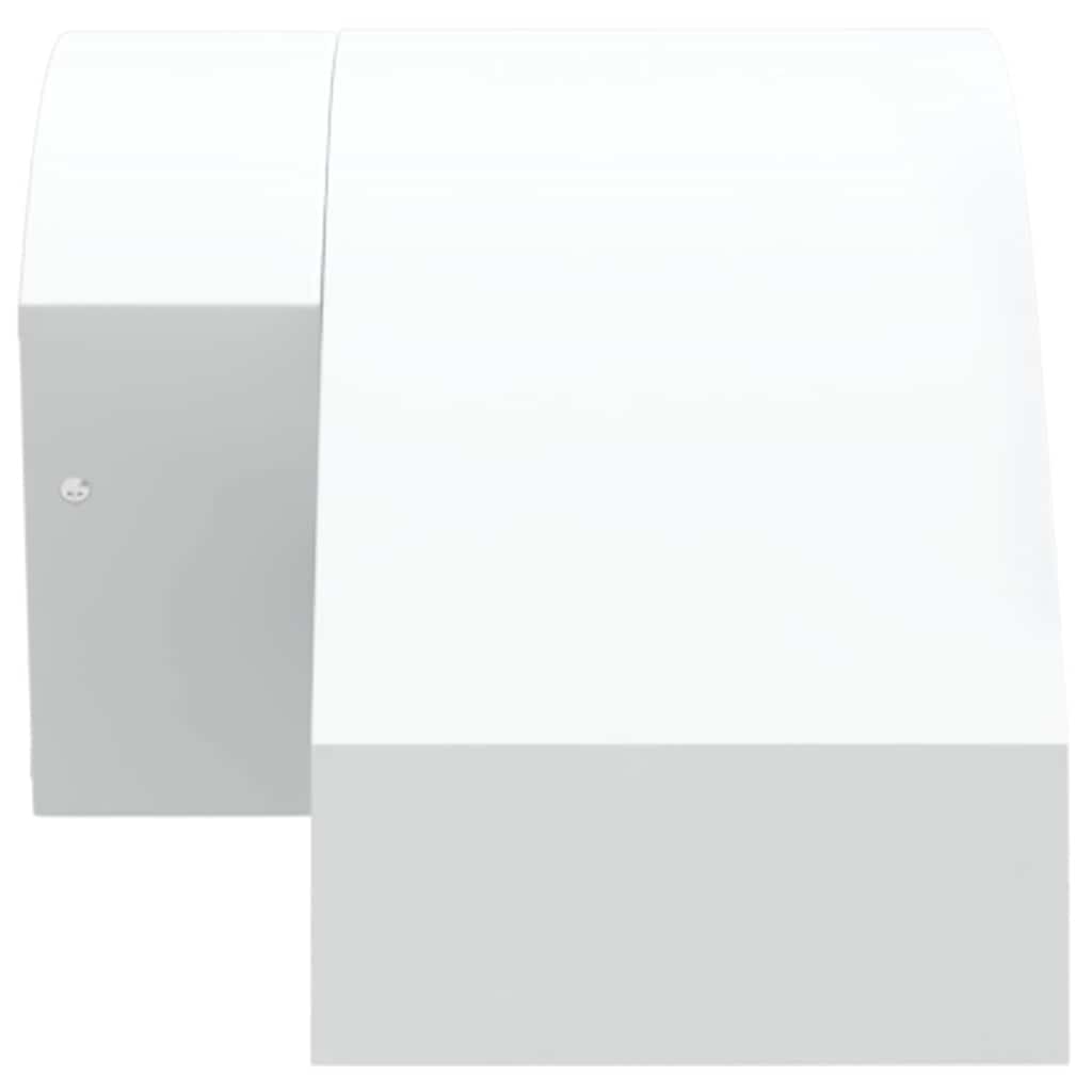Applique con LED e Sensore 2 pz Bianche in Alluminio Pressofuso