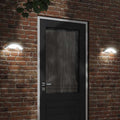 Applique con LED e Sensore 2 pz Bianche in Alluminio Pressofuso