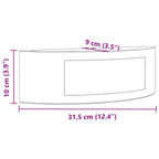 Applique da Esterno 2 pz Argento in Acciaio Inossidabile