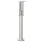 Lampada da Terra per Esterni Argento 60 cm in Acciaio Inox