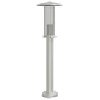 Lampada da Terra per Esterni Argento 60 cm in Acciaio Inox