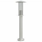 Lampade da Terra per Esterni 3 pz Argento 60 cm in Acciaio Inox