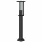 Lampada da Terra per Esterni Nera 60 cm in Acciaio Inox