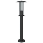 Lampade da Terra per Esterni 3 pz Nere 60 cm in Acciaio Inox