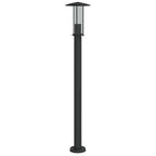 Lampada da Terra per Esterni Argento 100 cm in Acciaio Inox