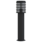 Lampada da Terra per Esterni Nera 60 cm in Acciaio Inox