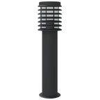 Lampada da Terra per Esterni Nera 60 cm in Acciaio Inox