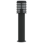 Lampade da Terra per Esterni 3 pz Nere 60 cm in Acciaio Inox