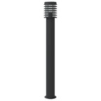 Lampada da Terra per Esterni Argento 110 cm in Acciaio Inox