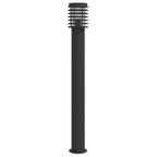 Lampada da Terra per Esterni Argento 110 cm in Acciaio Inox