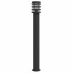 Lampade da Terra per Esterni 3 pz Nere 110 cm in Acciaio Inox