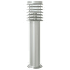 Lampade da Terra per Esterni Sensore 3 pz Argento 60 cm Acciaio