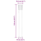 Lampada da Terra per Esterni Presa Argento 110 cm in Acciaio