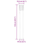 Lampade da Terra Esterni con Presa 3 pz Argento 110 cm Acciaio