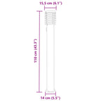 Lampade da Terra per Esterni con Presa 3 pz Nere 110 cm Acciaio