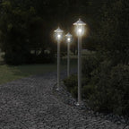 Lampada da Terra per Esterni Argento 120 cm in Acciaio Inox