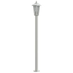 Lampada da Terra per Esterni Argento 120 cm in Acciaio Inox