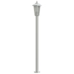 Lampade da Terra per Esterni 3 pz Argento 120cm in Acciaio Inox