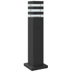 Lampada da Terra per Esterni con Sensore Nera 50cm in Alluminio