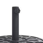 Base per Ombrellone con Ruote per Pali Ø38/48 mm 27 kg Rotonda