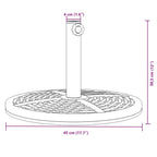 Base per Ombrellone per Pali Ø38/48 mm 12 kg Rotonda