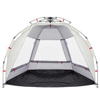 Tenda da Spiaggia 2 Persone Grigio Rilascio Rapido Impermeabile