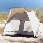Tenda da Spiaggia 2 Persone Grigio Rilascio Rapido Impermeabile