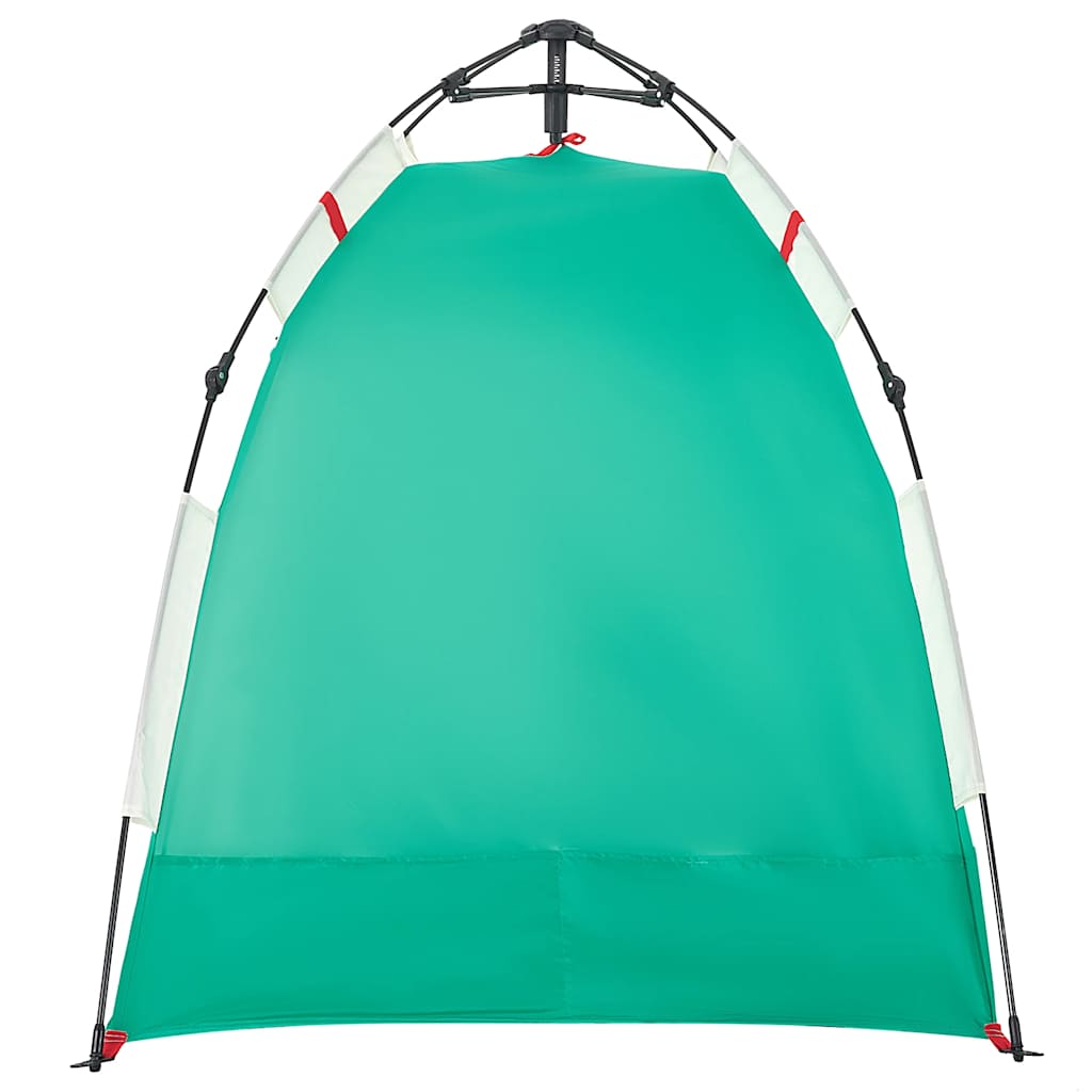 Tenda da Spiaggia 2 Persone Verde Rilascio Rapido Impermeabile