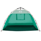 Tenda da Spiaggia 2 Persone Verde Rilascio Rapido Impermeabile