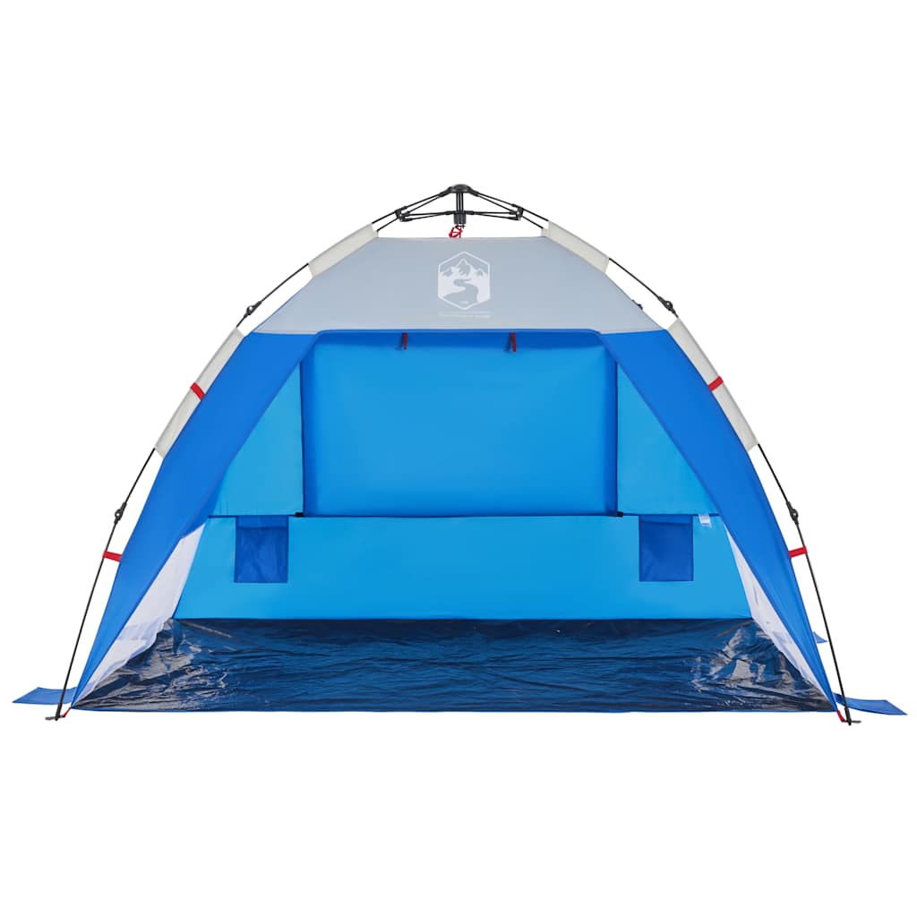 Tenda da Spiaggia 2Persone Azzurro Rilascio Rapido Impermeabile