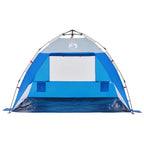 Tenda da Spiaggia 2Persone Azzurro Rilascio Rapido Impermeabile