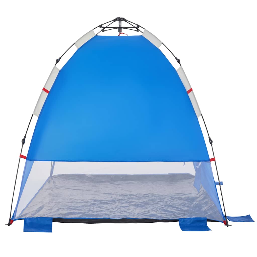 Tenda da Spiaggia 2Persone Azzurro Rilascio Rapido Impermeabile