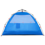 Tenda da Spiaggia 2Persone Azzurro Rilascio Rapido Impermeabile