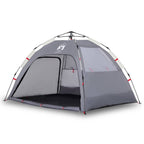 Tenda da Spiaggia 2 Persone Grigio Rilascio Rapido Impermeabile