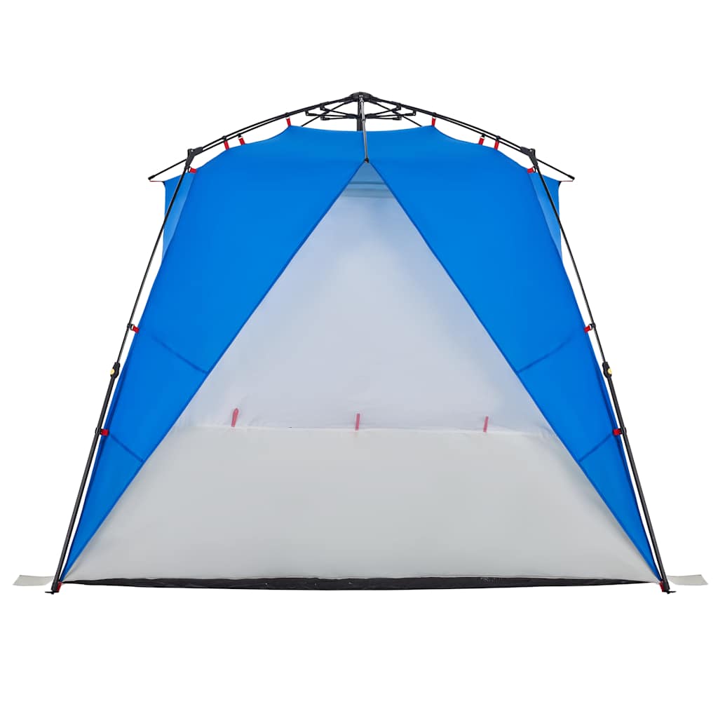 Tenda da Spiaggia 4Persone Azzurro Rilascio Rapido Impermeabile