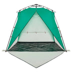 Tenda da Spiaggia 4 Persone Verde Rilascio Rapido Impermeabile