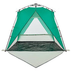 Tenda da Spiaggia 4 Persone Verde Rilascio Rapido Impermeabile