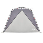 Tenda da Spiaggia 4 Persone Grigio Rilascio Rapido Impermeabile
