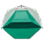 Tenda da Spiaggia 3 Persone Verde Rilascio Rapido Impermeabile