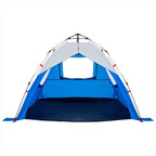 Tenda da Spiaggia 3Persone Azzurro Rilascio Rapido Impermeabile