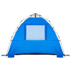 Tenda da Spiaggia 3Persone Azzurro Rilascio Rapido Impermeabile