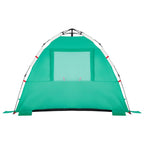 Tenda da Spiaggia 3 Persone Verde Rilascio Rapido Impermeabile