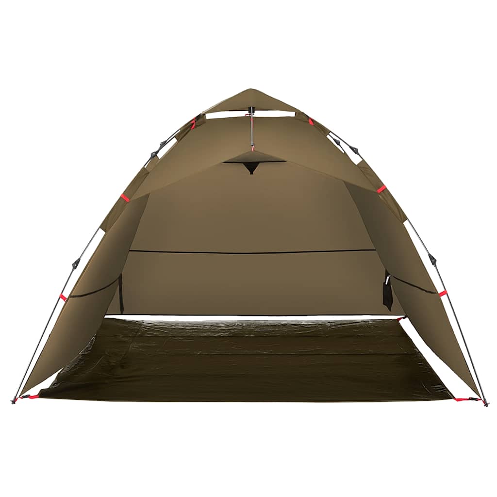 Tenda da Pesca 4 Persone Verde Oliva a Rilascio Rapido