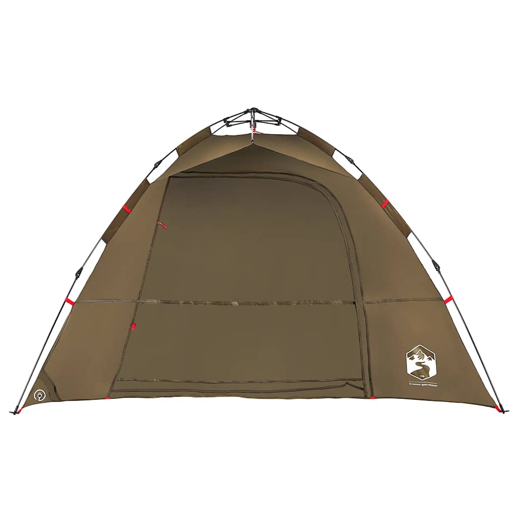 Tenda da Pesca 4 Persone Verde Oliva a Rilascio Rapido