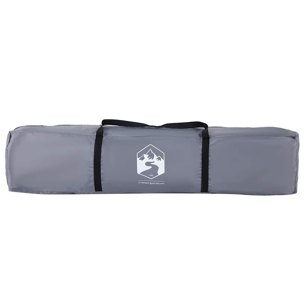 Tenda Campeggio Cabina 4 Pers. Grigio Arancione Rilascio Rapido