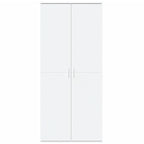 Credenza Bianca 80x35x180 cm in Legno Multistrato