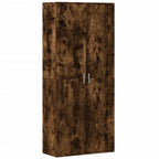 Credenza Rovere Fumo 80x35x180 cm in Legno Multistrato