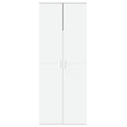 Credenza Bianca 70x35x180 cm in Legno Multistrato